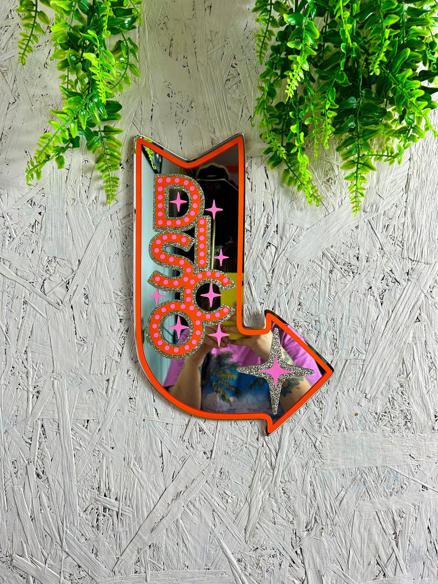 Printed Weird - DISCO Motel Sign Mirror