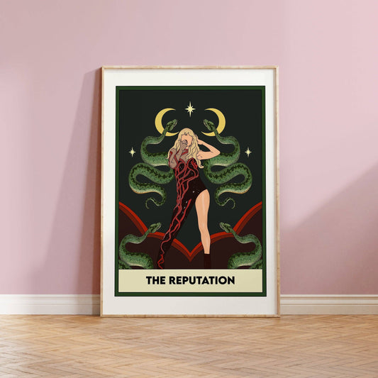 Twisted Rebel Designs - The Reputation Eras Tarot Taylor Swift Print: A5