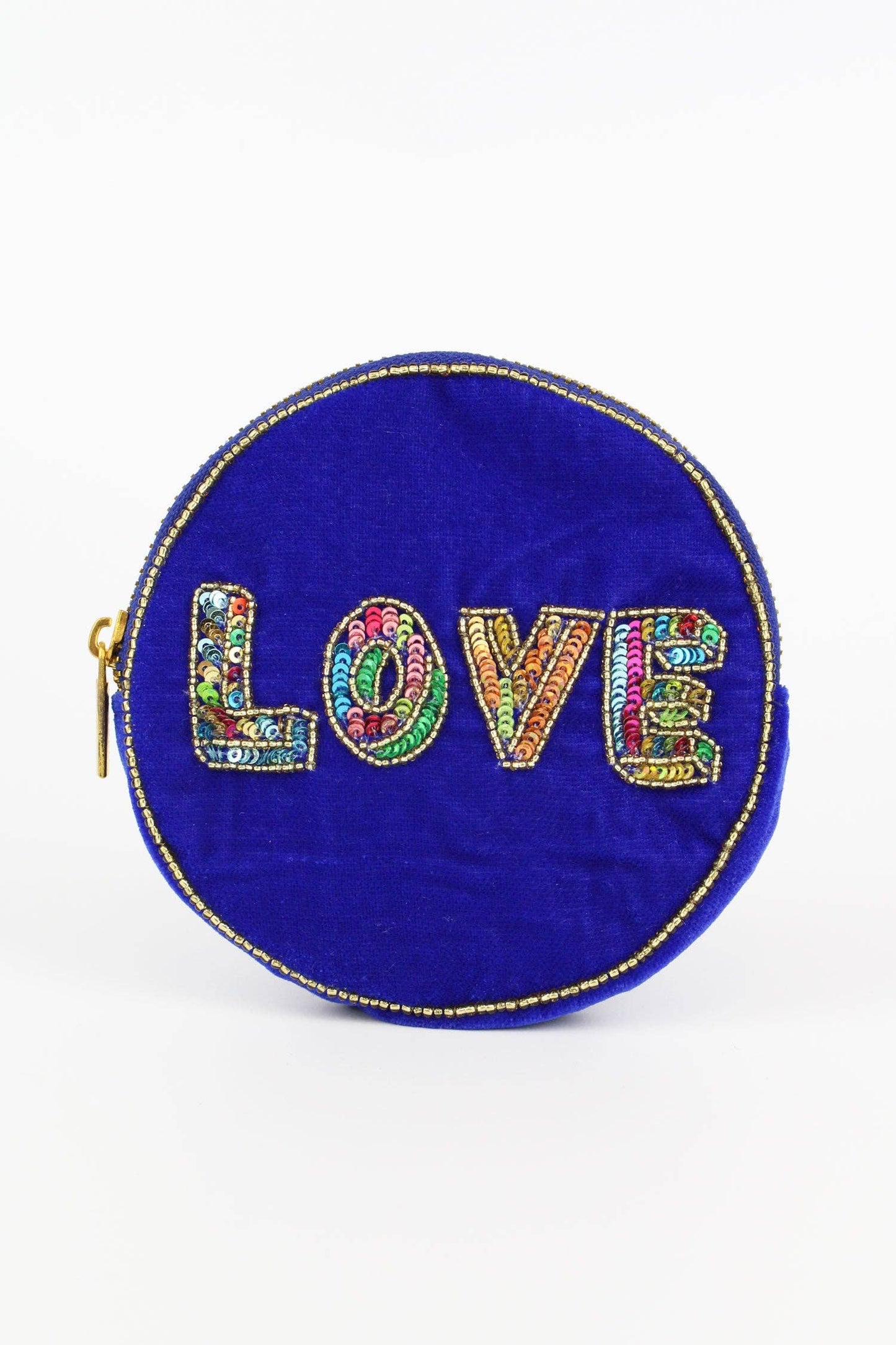 My Doris - LOVE BLUE ROUND PURSE