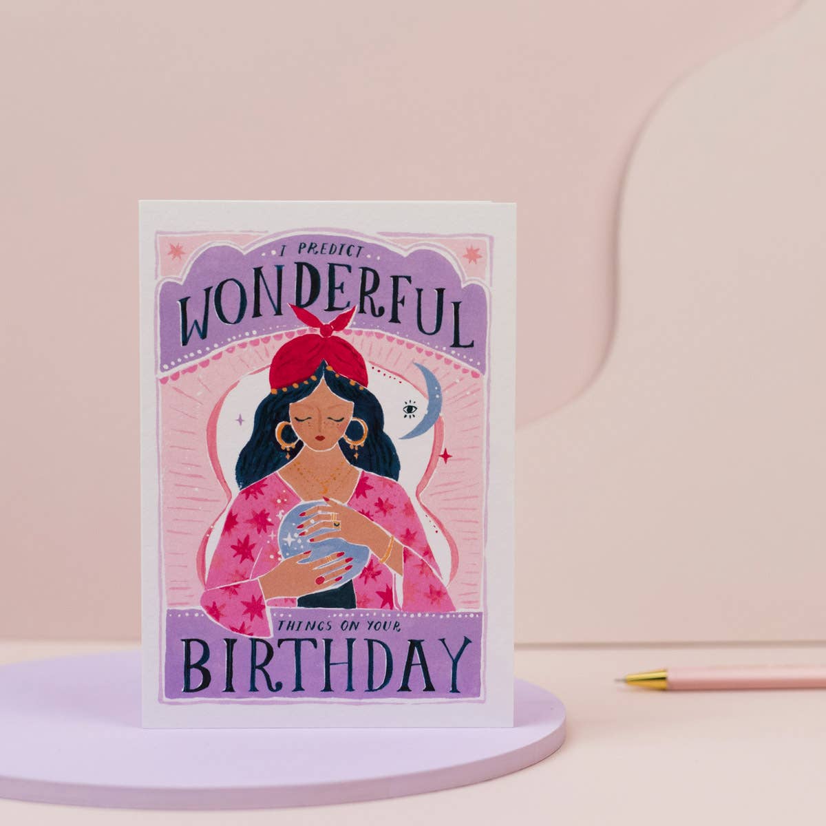 Sister Paper Co. - Fortune Birthday Card | Crystal Ball Card | Greeting Cards VEC02