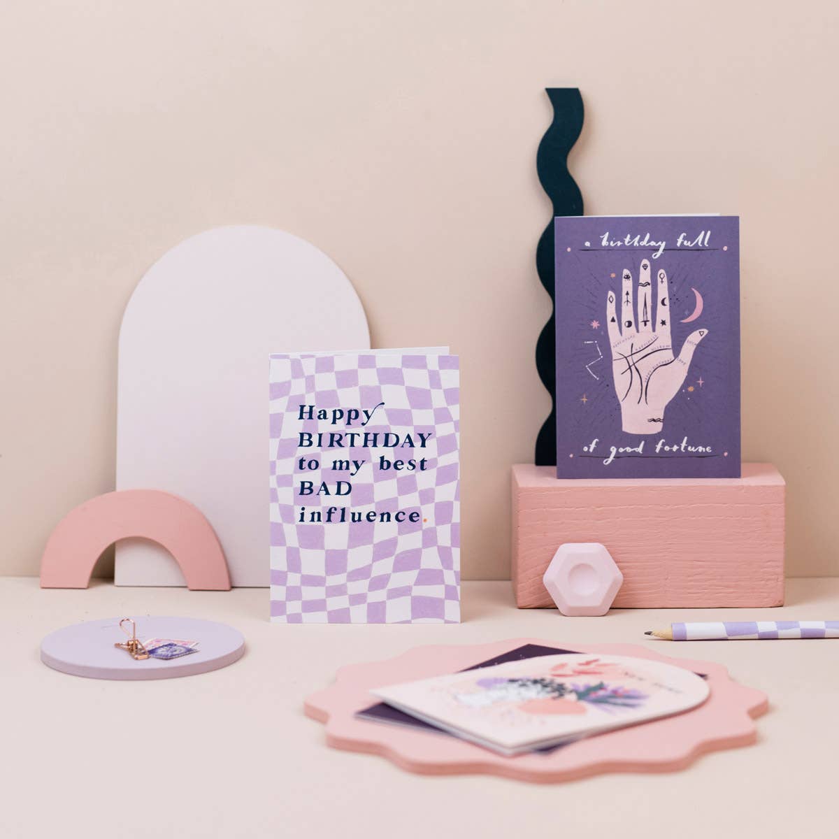 Sister Paper Co. - Palmistry Birthday Card | Birthday Cards | Greeting Cards SLC03