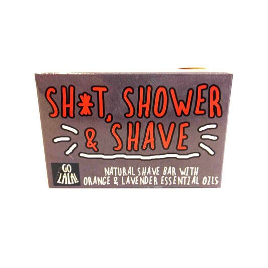 Go La La - Sh*t, Shower and Shave - Shave bar Funny Rude Novelty Gift