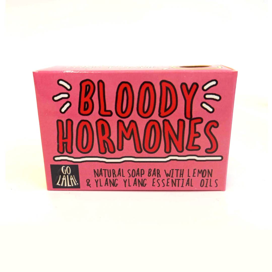 Go La La - Bloody Hormones Soap Bar Funny Rude Novelty Gift