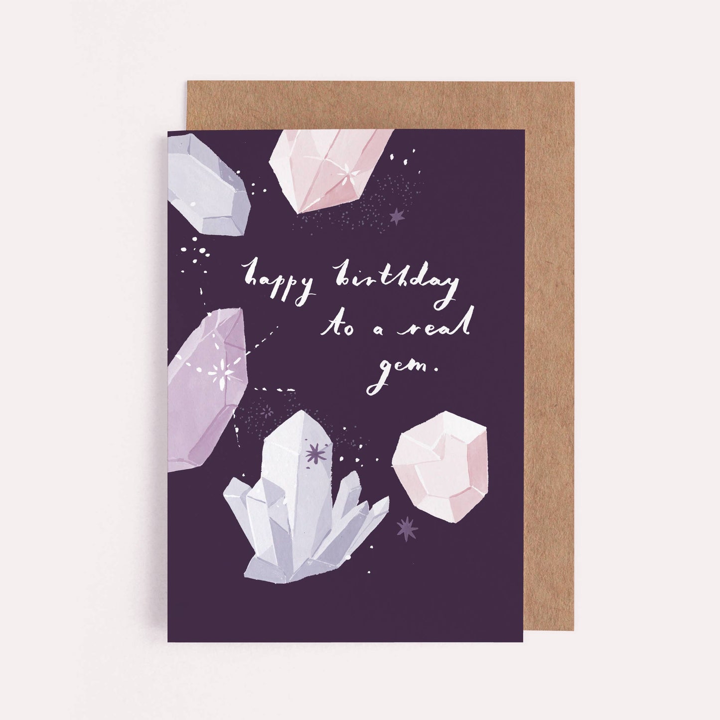 Sister Paper Co. - Real Gem Birthday Card | Crystal Birthday Card | Crystals SLC24