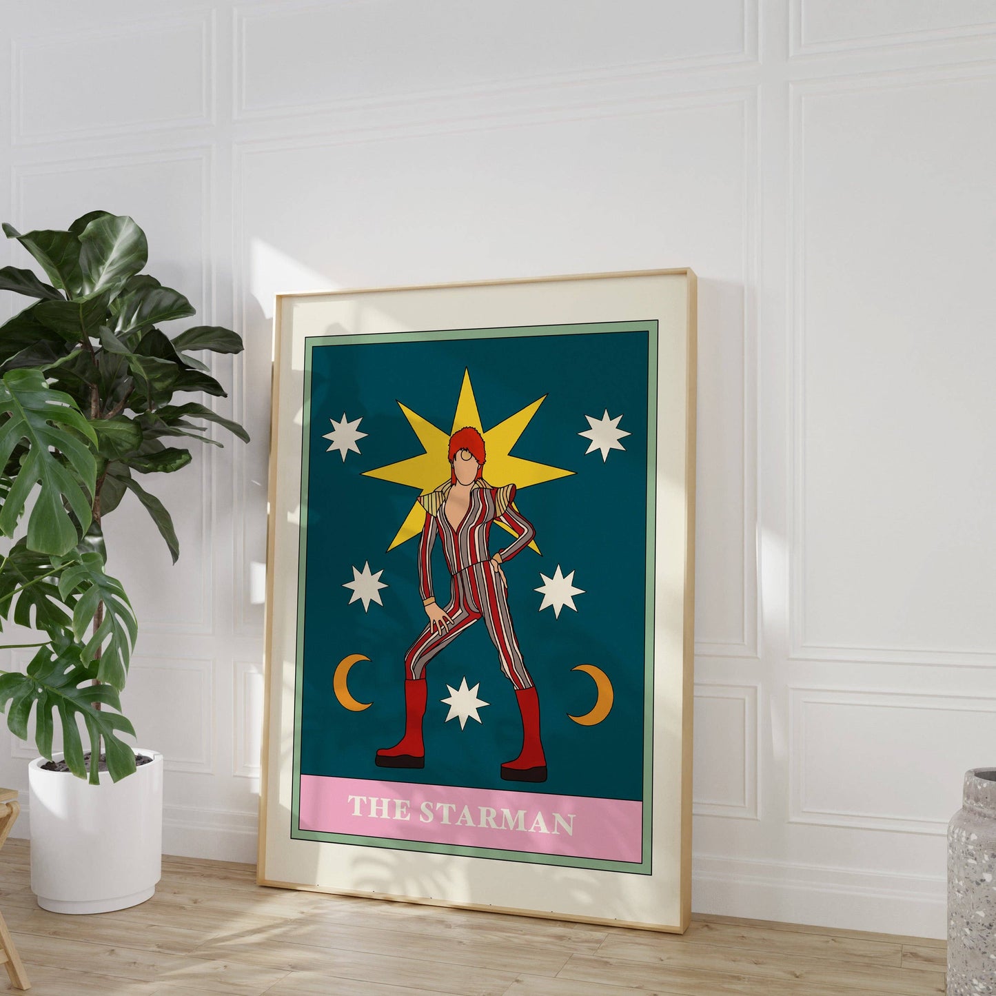 Twisted Rebel Designs - The Starman David Bowie Tarot Card Art Print: A5