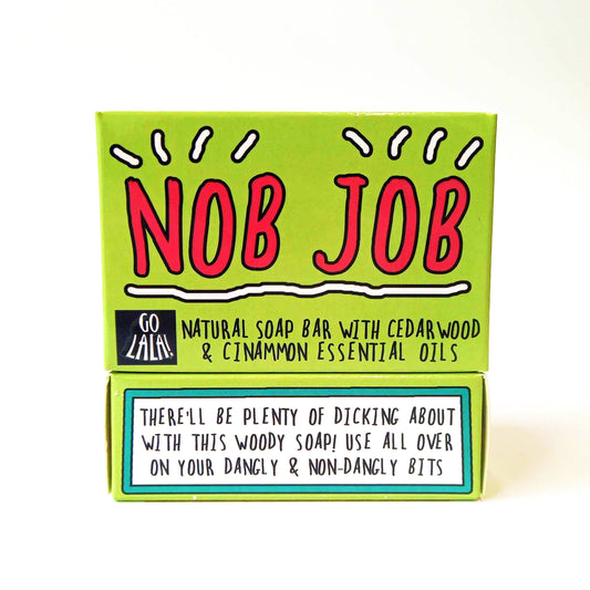 Go La La - Nob Job Soap Cedarwood & Cinnamon Funny Gift