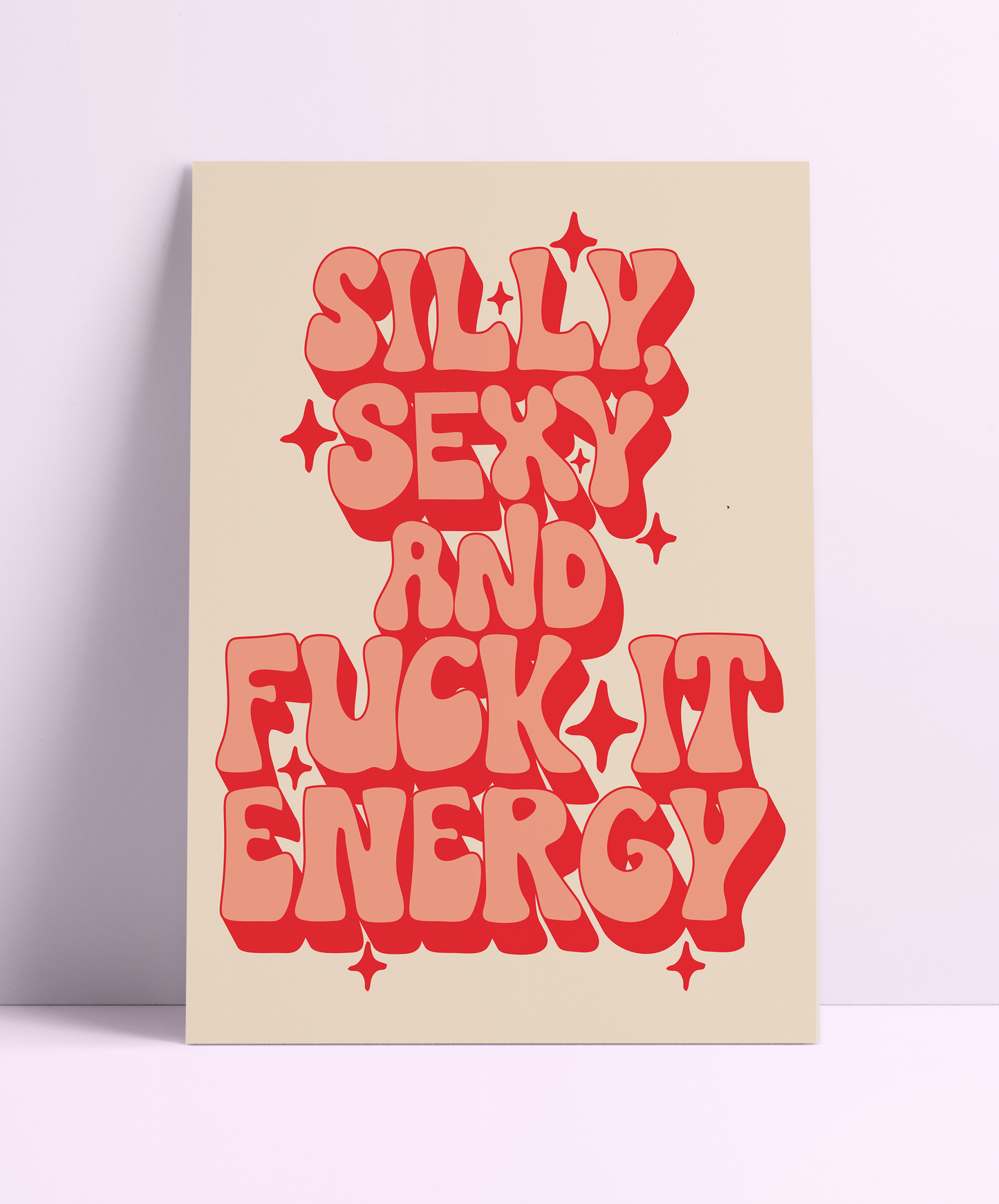 Printed Weird - Silly & Sexy Energy Wall Print: A4