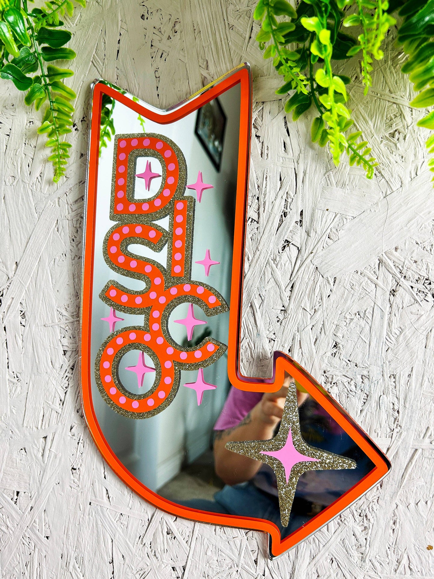 Printed Weird - DISCO Motel Sign Mirror