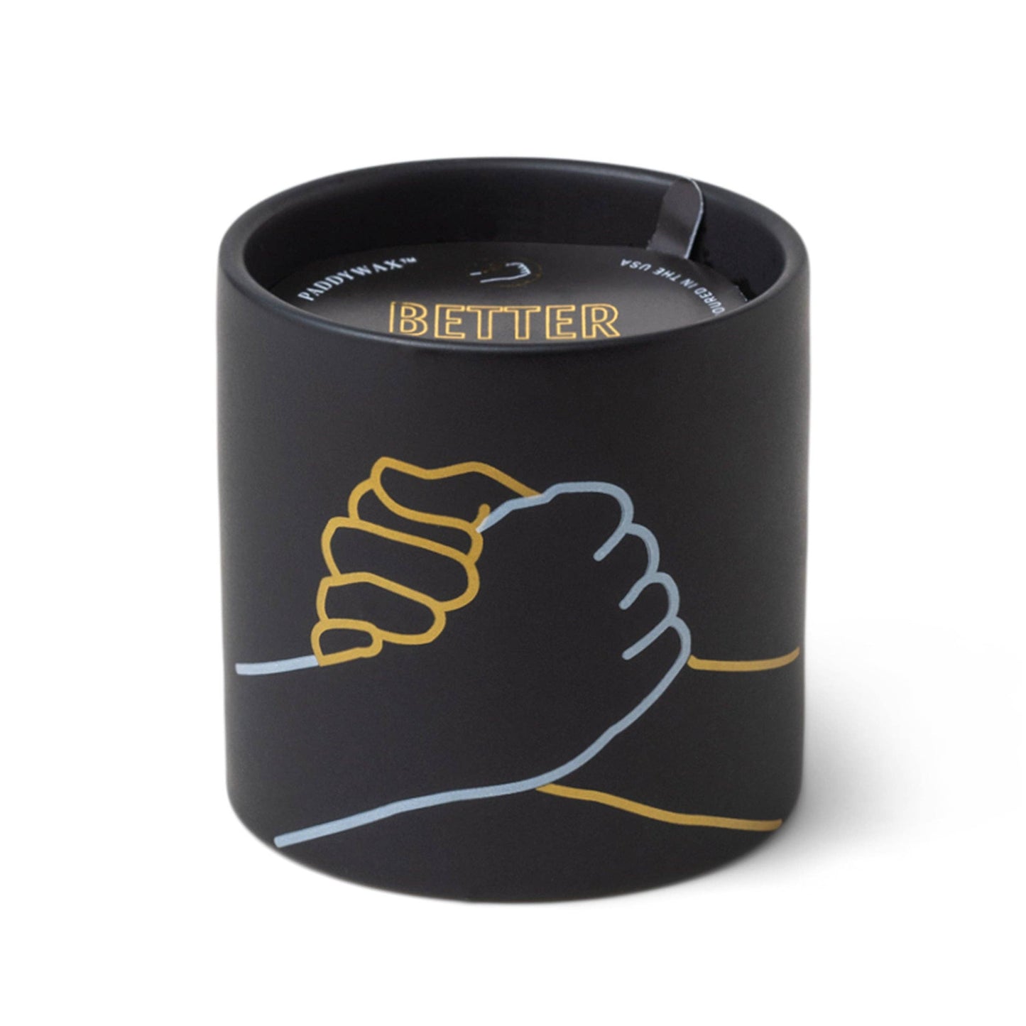 Impressions Ceramic Candle (163g) - Black - Better Together - Incense & Smoke