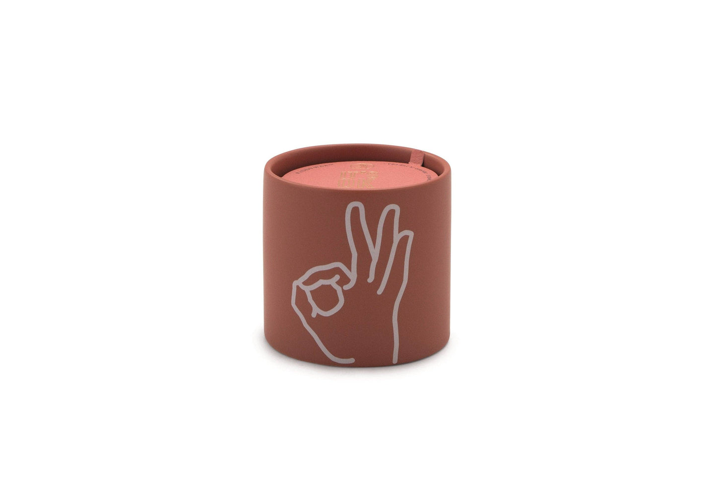 Impressions Ceramic Candle (163g) - Coral - It's Ok - Rosewater & Santal