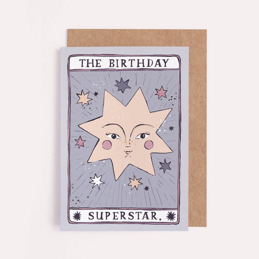 Sister Paper Co. - Tarot Superstar Birthday Card | Tarot Card | Magic Birthday TAC01