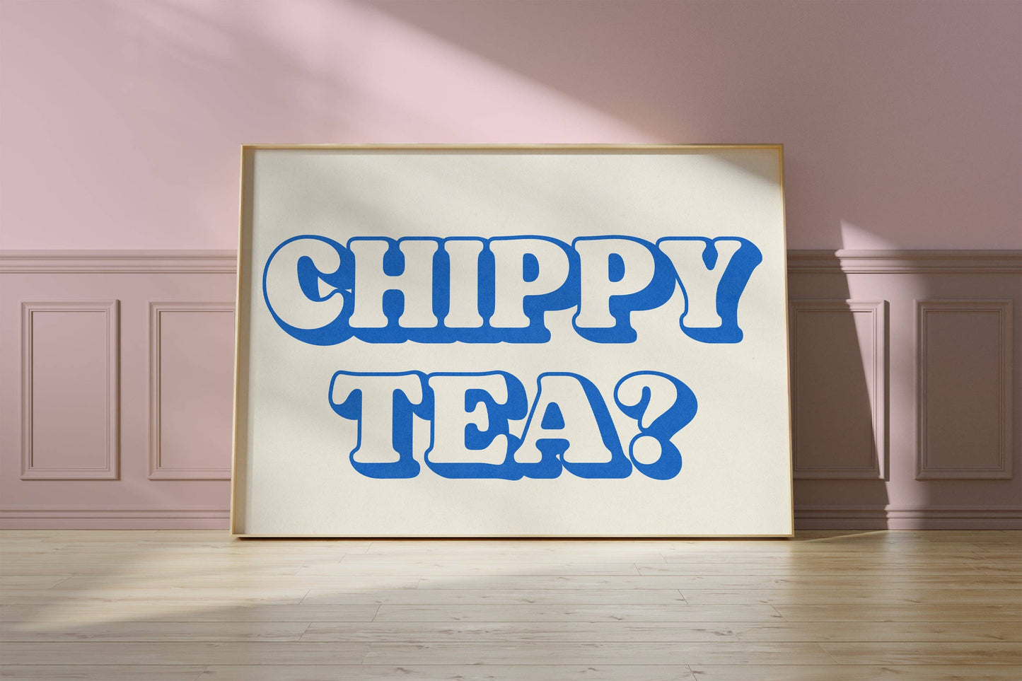 Twisted Rebel Designs - Chippy Tea? Print: A5 / White / Green