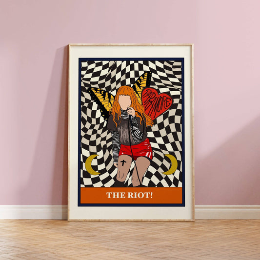 Twisted Rebel Designs - Hayley Williams Paramore Tarot Card Art Print: A5