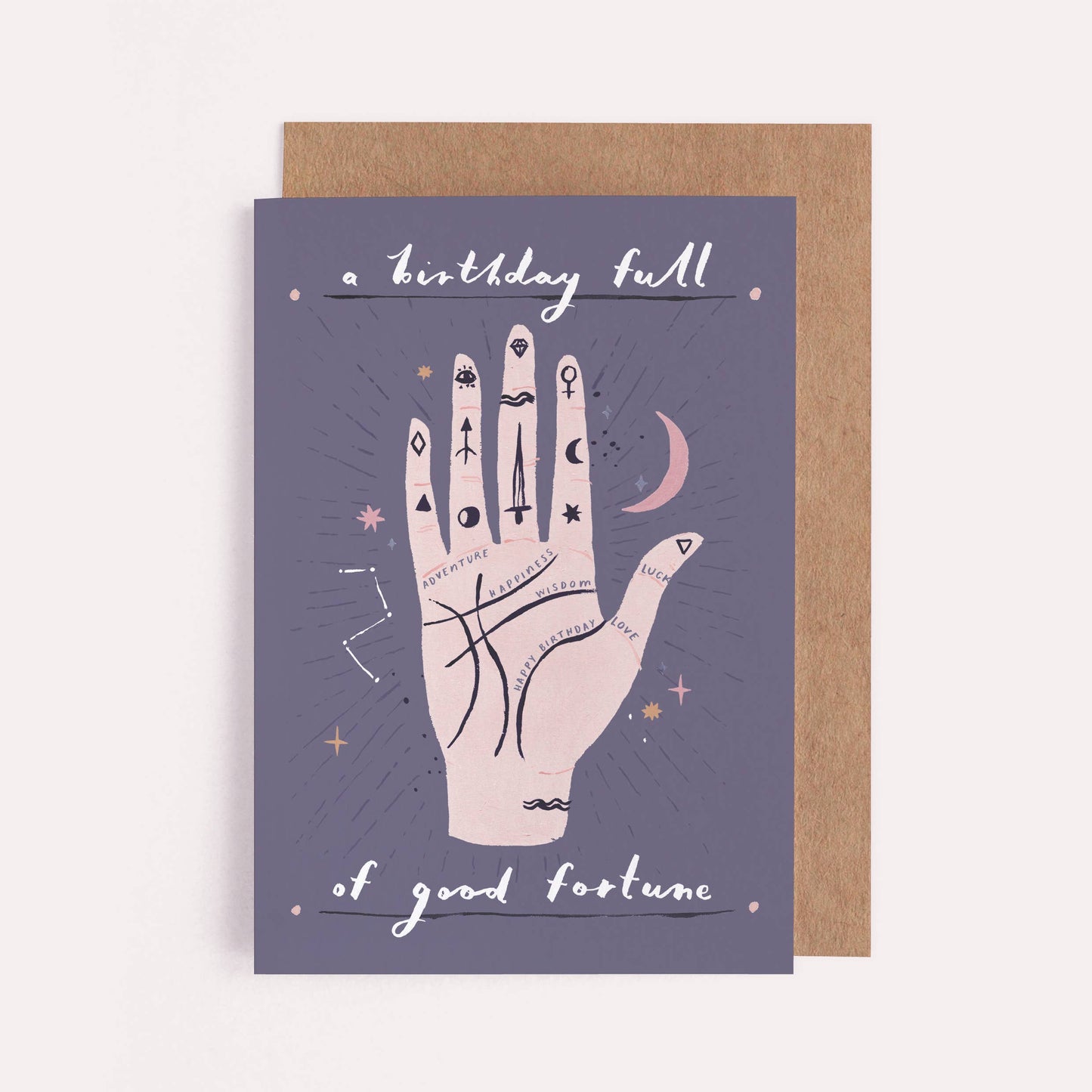 Sister Paper Co. - Palmistry Birthday Card | Birthday Cards | Greeting Cards SLC03