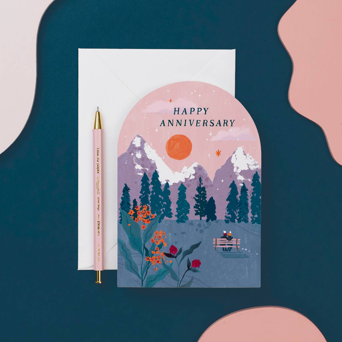 Sister Paper Co. - Anniversary Sunset Card | Anniversary Cards | Love Cards NVC12