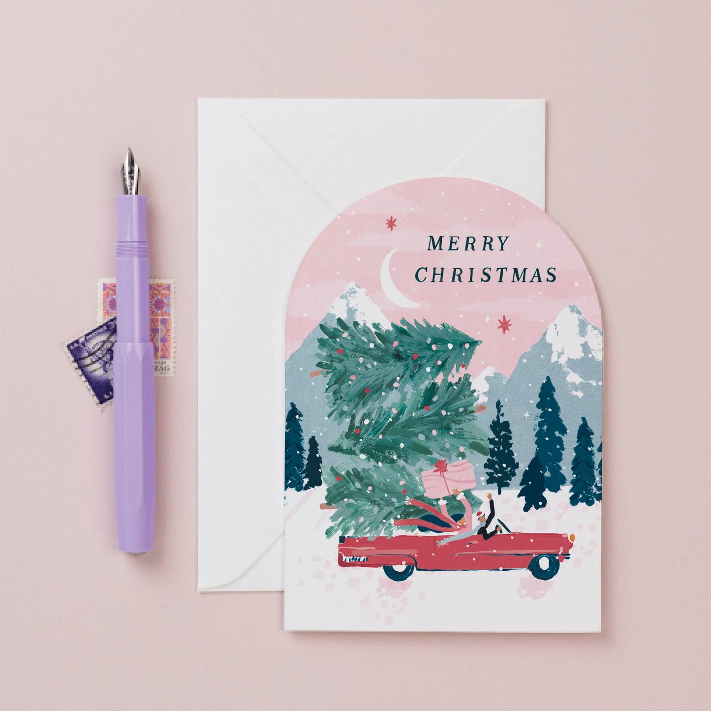 Sister Paper Co. - Driving Home Christmas Cards | Holiday Card | Seasonal Cards NVX06