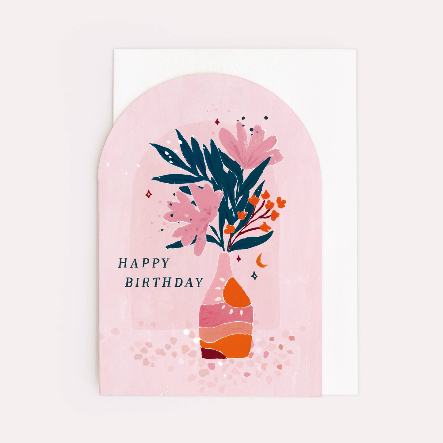 Sister Paper Co. - Vase Birthday Card | Floral Birthday Card | Flowers Cards NVC03