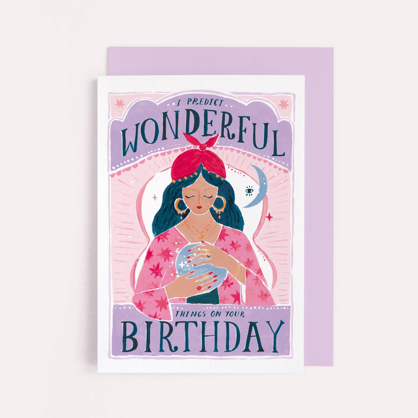 Sister Paper Co. - Fortune Birthday Card | Crystal Ball Card | Greeting Cards VEC02