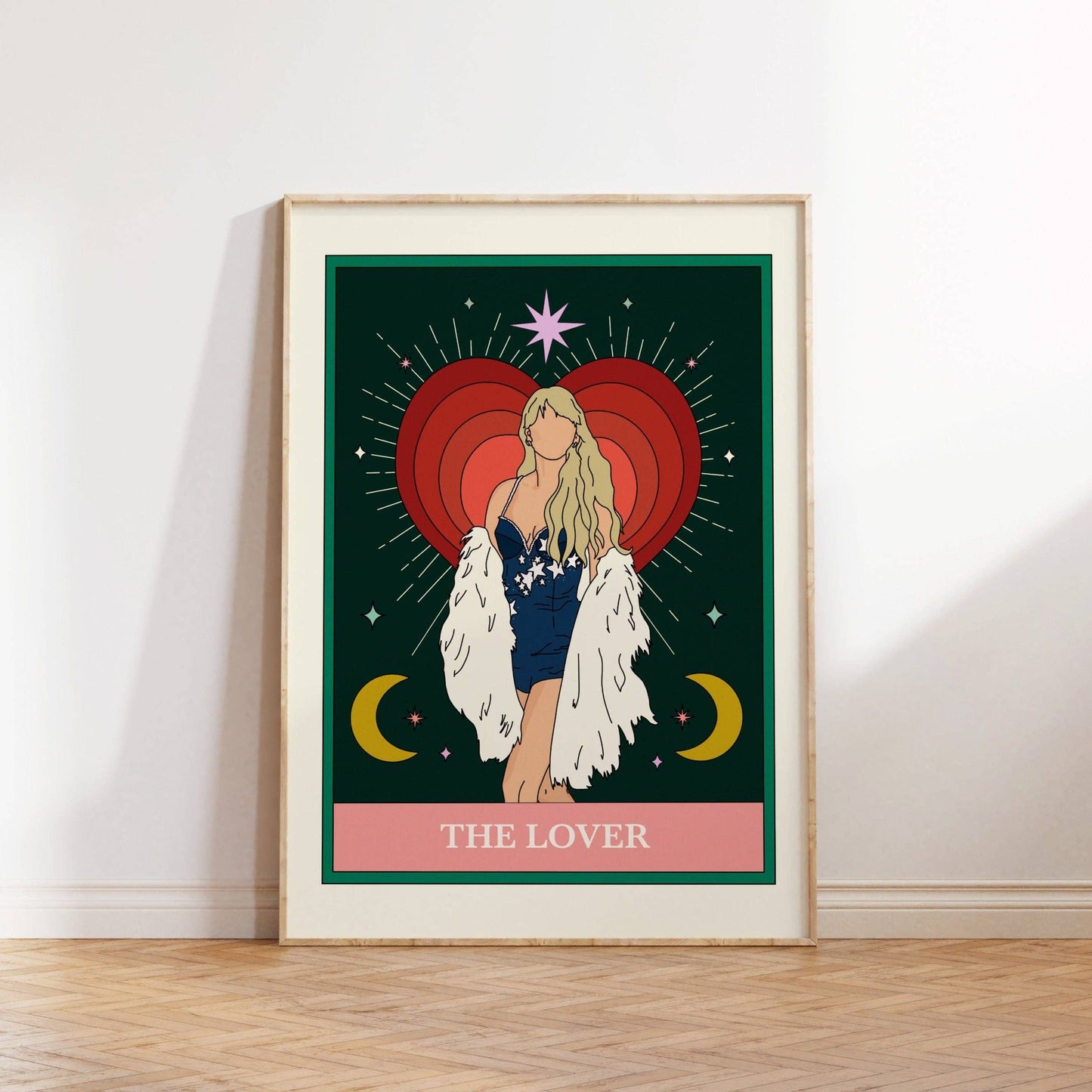 Twisted Rebel Designs - Taylor Swift Lover Tarot Card Art Print: A5