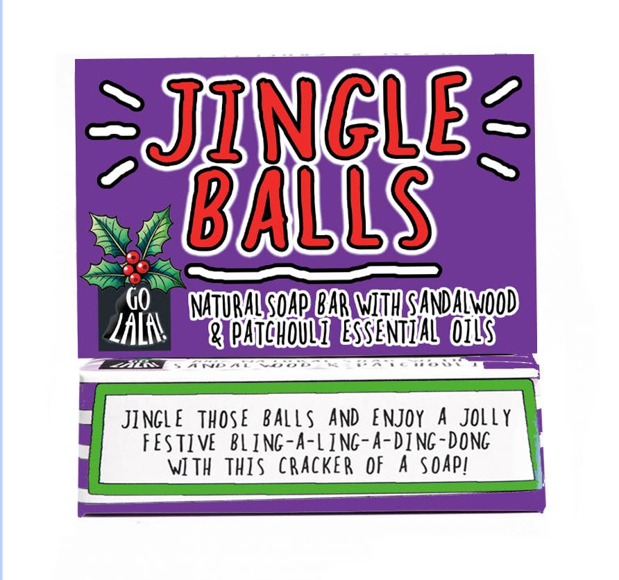 Go La La - Jingle Balls Christmas Soap Sandalwood Patchouli Funny Gift