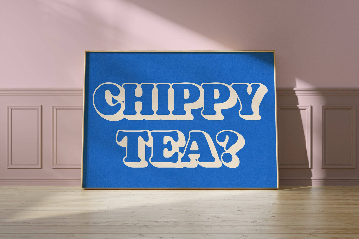 Twisted Rebel Designs - Chippy Tea? Print: A5 / White / Green