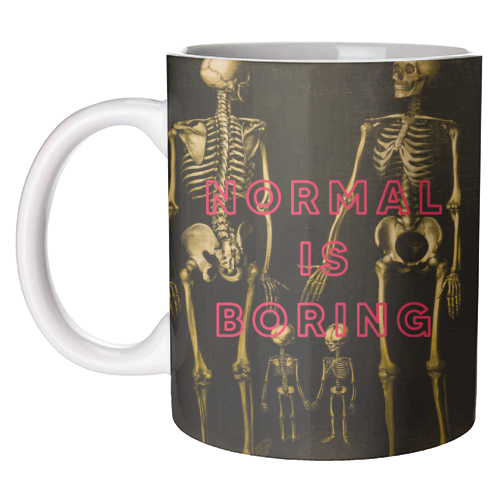 ART WOW - Mugs 'Normal Is Boring | Skeleton'