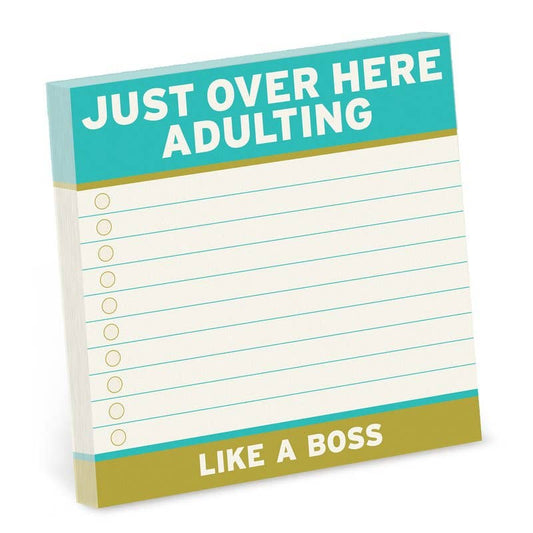 Knock Knock UK - Knock Knock Adulting Sticky Notes (4 x 4-inches)