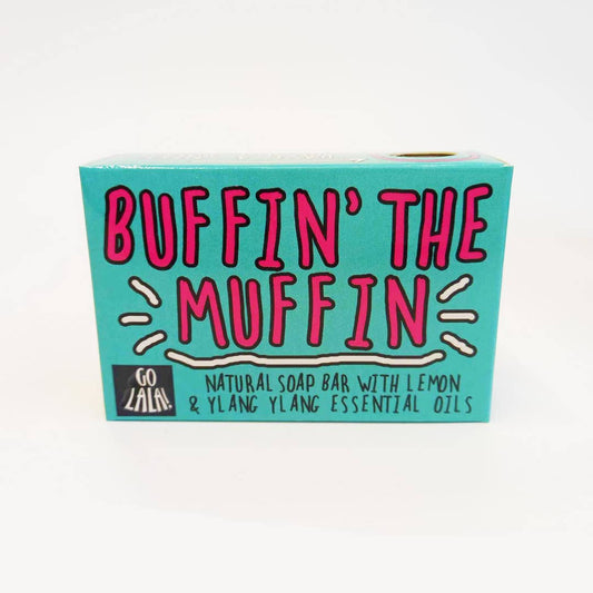 Go La La - Buffin' the Muffin Soap Bar Funny Rude Novelty Gift