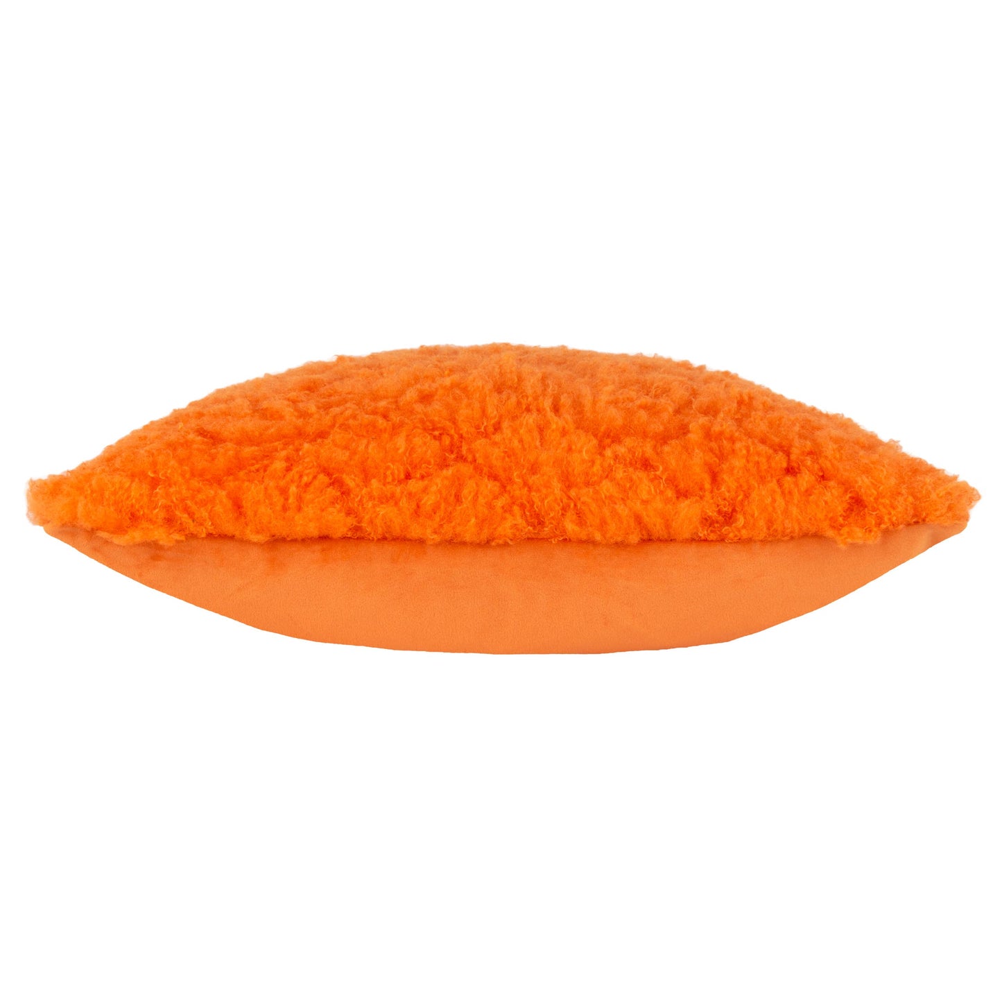 Riva Home - Fluff Ball Faux Fur Cushion Orange Fever: Orange Fever / Polyester Filled / 45 x 45cm