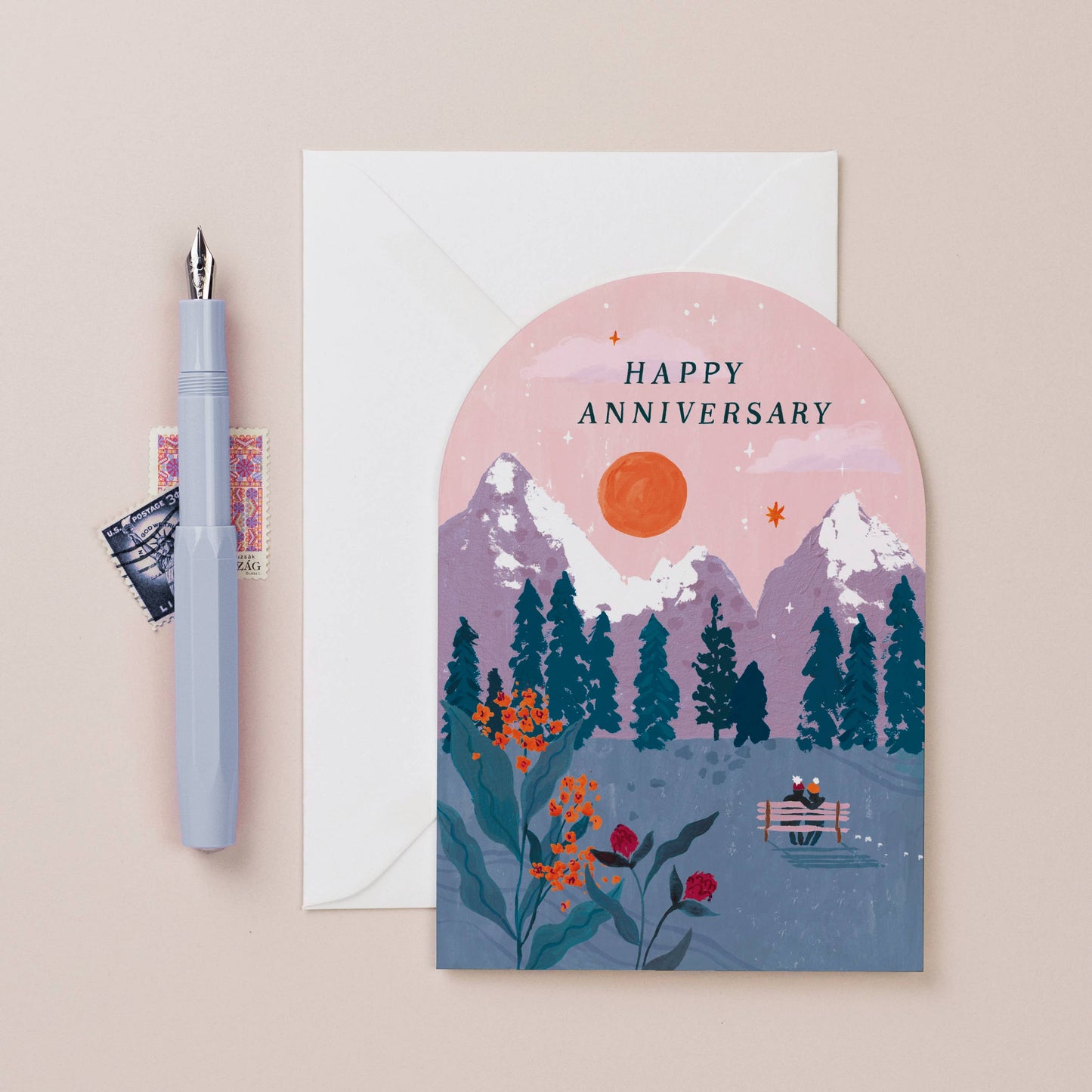 Sister Paper Co. - Anniversary Sunset Card | Anniversary Cards | Love Cards NVC12