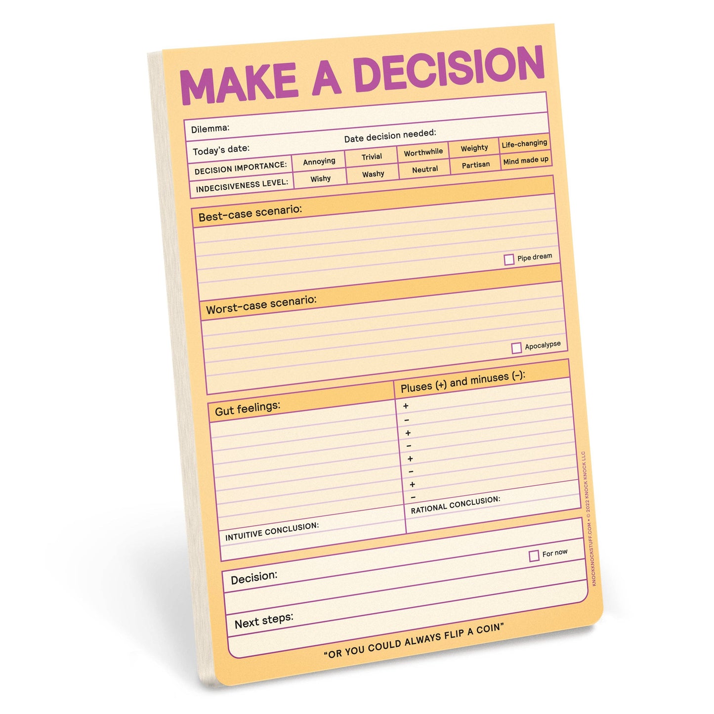 Abrams & Chronicle Books - Knock Knock Make a Decision Pad (Pastel Version)