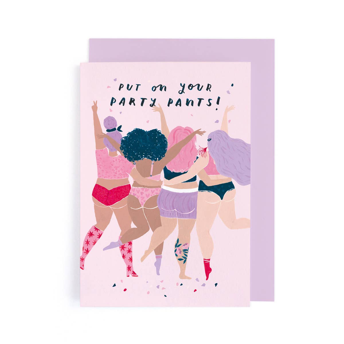 Sister Paper Co. - Party Pants Birthday Card | Funny Card | Body Positive Cards VEC06