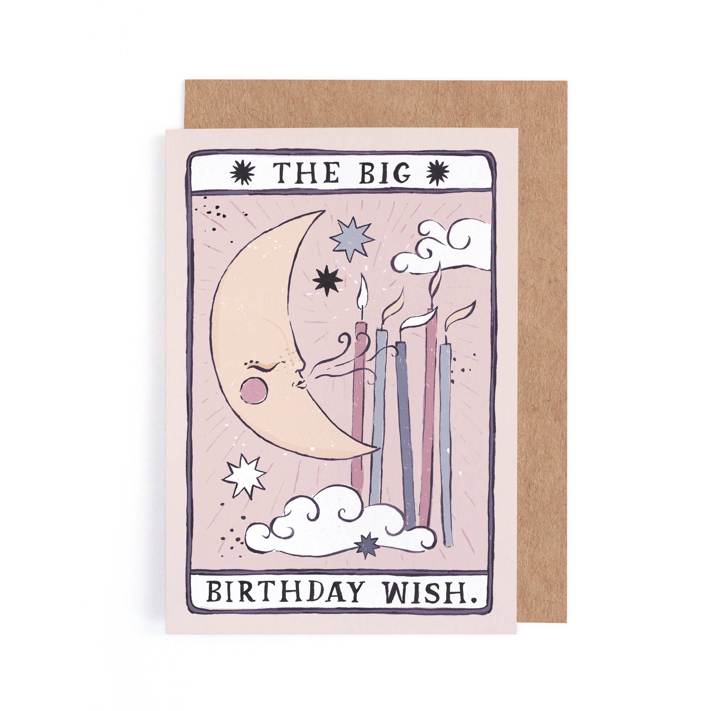 Sister Paper Co. - Tarot Moon Birthday Card | Unisex Birthday Card | Moon Tarot TAC20