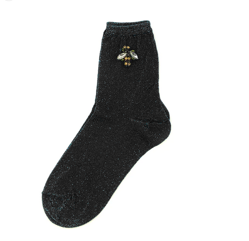 Sixton London - Rio socks With or Without Sparkly Bee Pin: Pink / Without pin