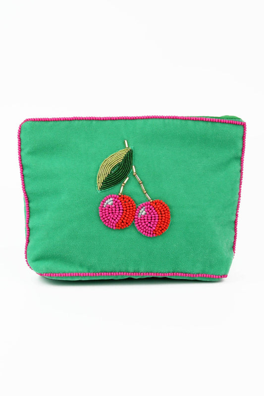 My Doris - MINT GREEN CHERRY COIN PURSE