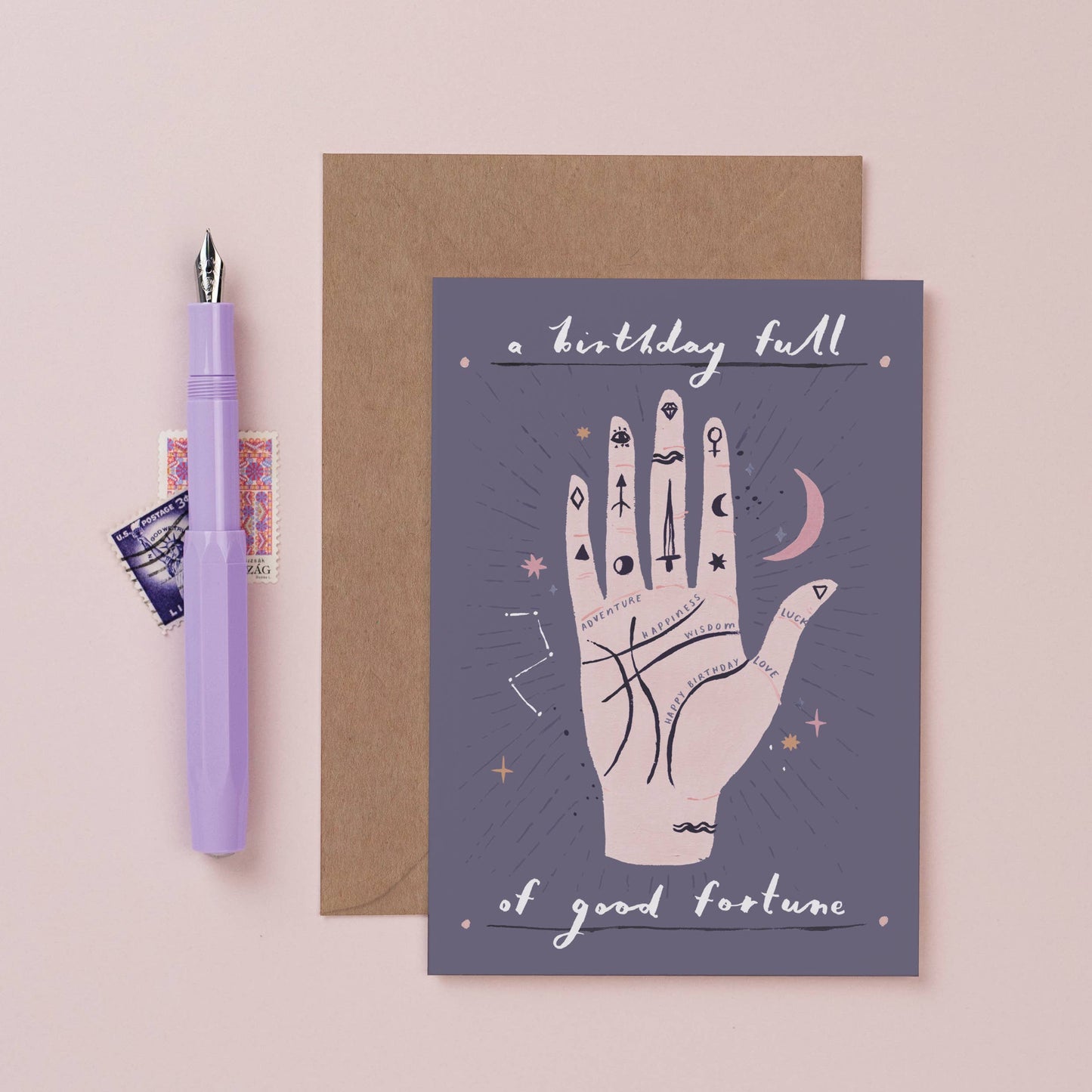 Sister Paper Co. - Palmistry Birthday Card | Birthday Cards | Greeting Cards SLC03