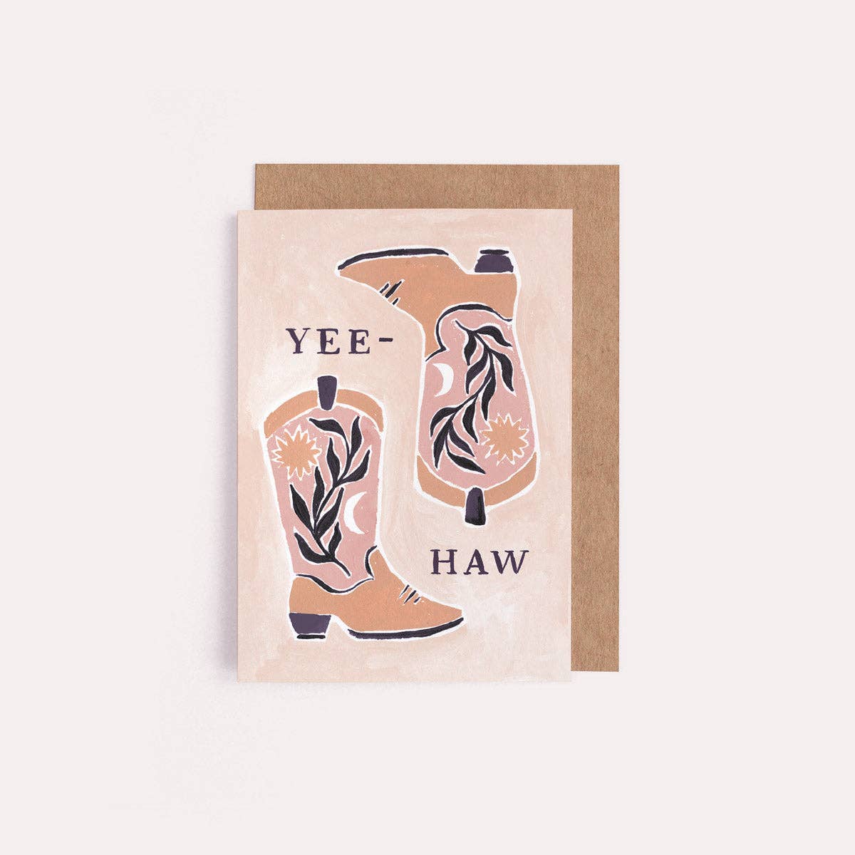 Sister Paper Co. - Yee-Haw Cowboy Boots Mini Card | Boots Mini Greeting Cards PEC06