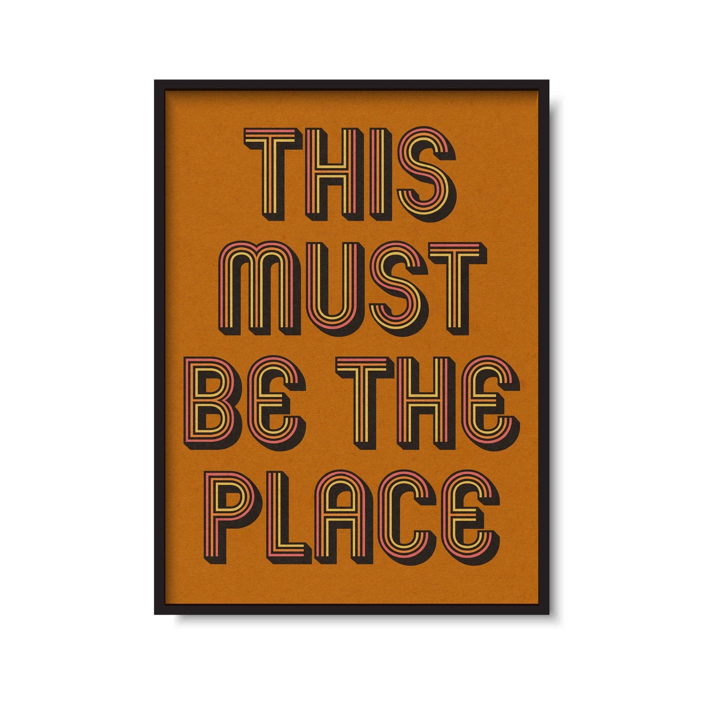 Twisted Rebel Designs - 'This Must Be The Place' Retro Print: A5 / Cream