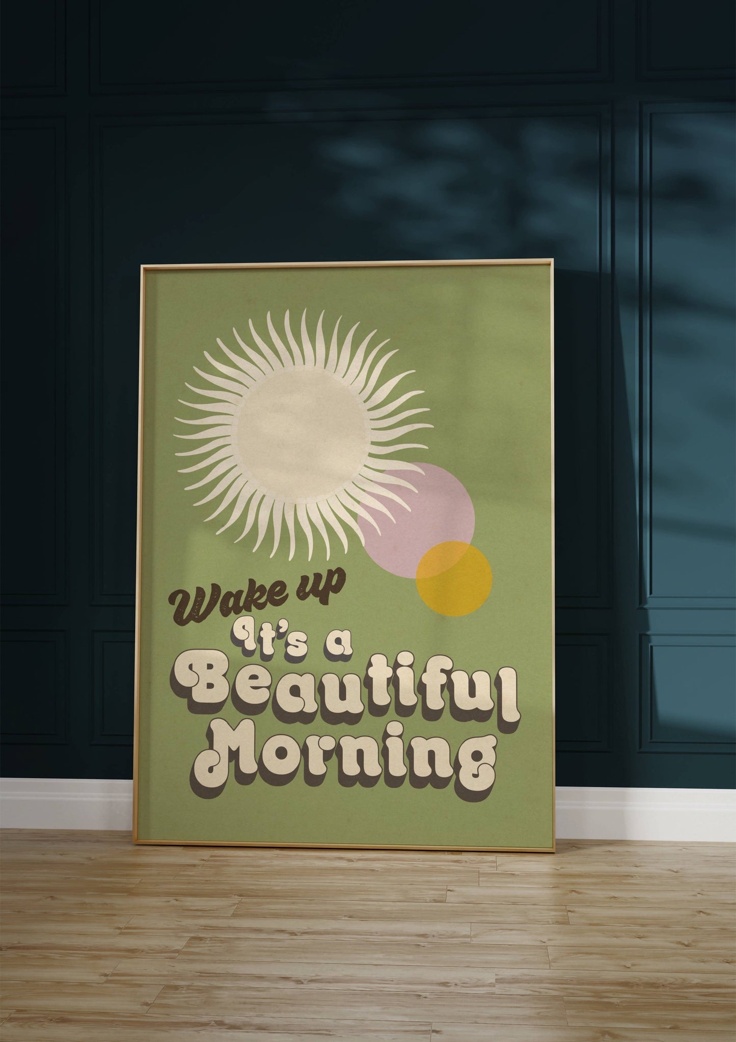 Twisted Rebel Designs - Wake Up It's A Beautiful Morning Print: A5 / Blue