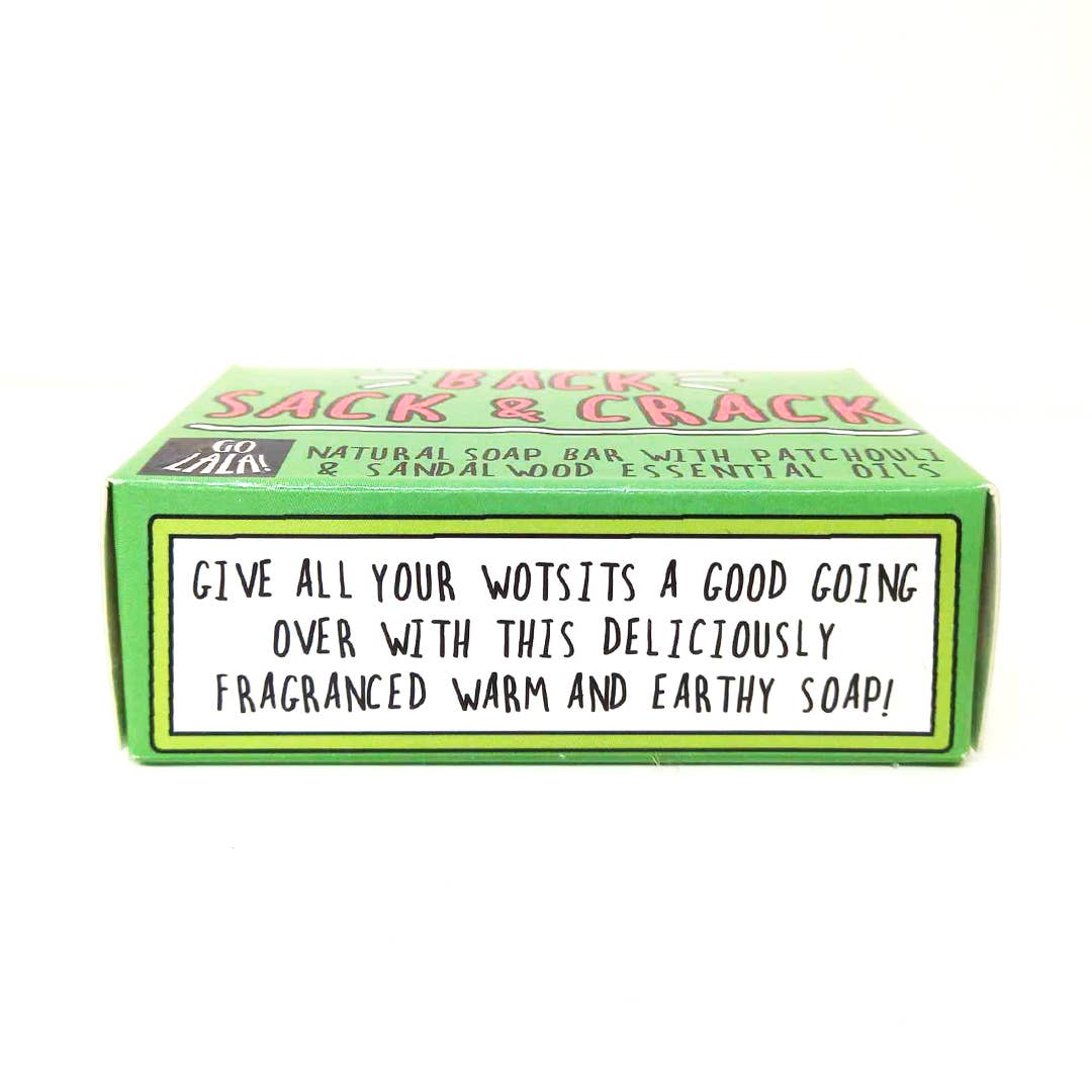 Go La La - Back, Sack & Crack Soap Bar Funny Rude Novelty Gift