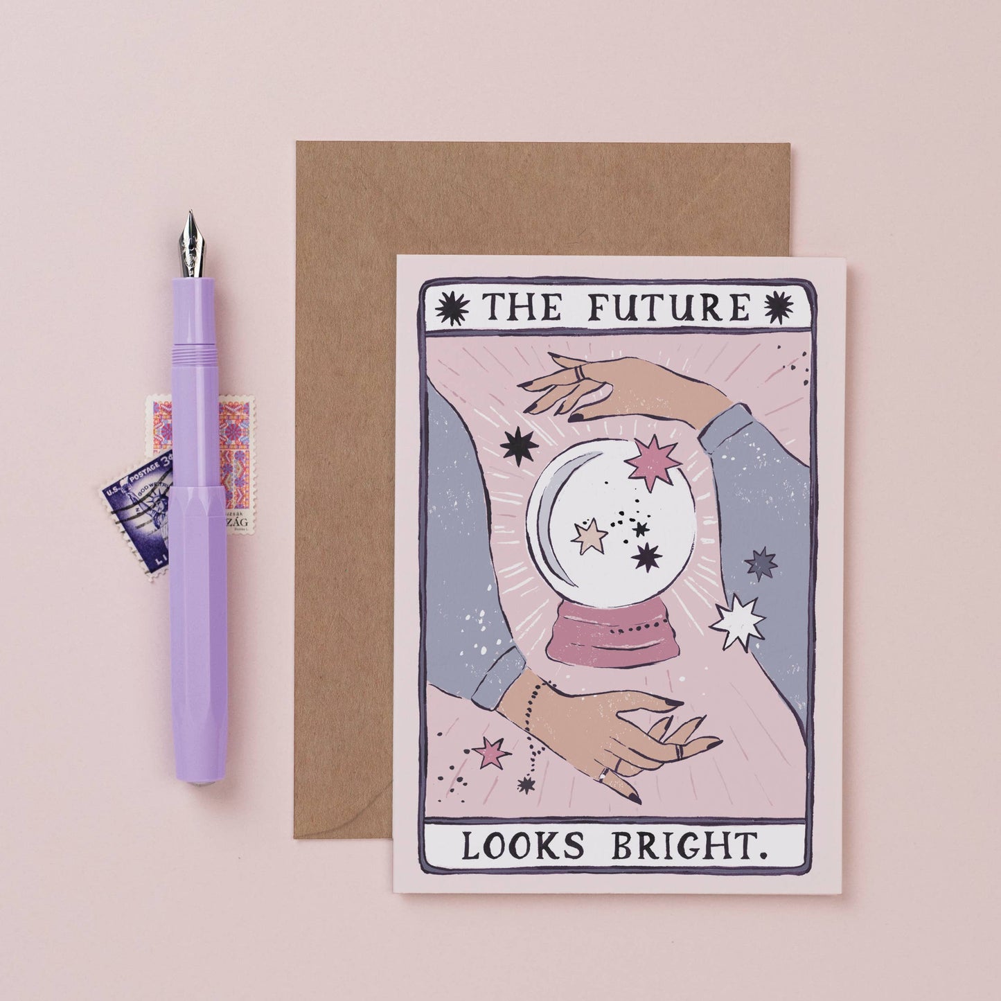 Sister Paper Co. - The Future Looks Bright Card | Congratulations Card | Tarot TAC12