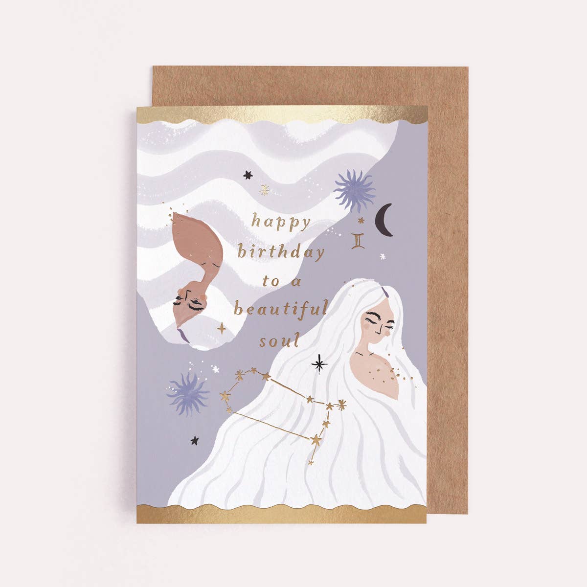 Sister Paper Co. - Souls Zodiac Birthday Card | Gemini Star Sign Birthday Cards ZDC07