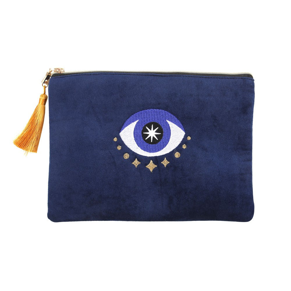 All Seeing Eye Velvet Makeup Bag