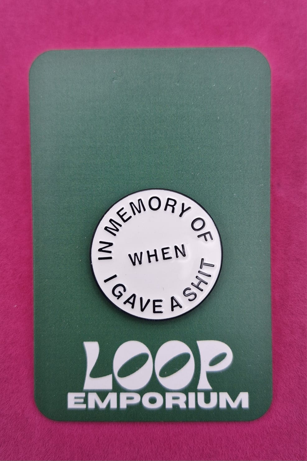 Enamel Pin- IN MEMORY * EP008