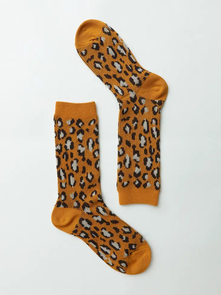 Leopard Knit Socks