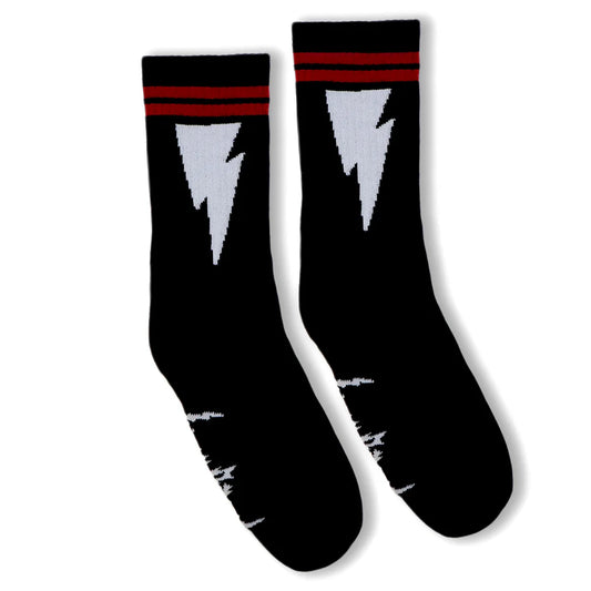 Men's Socco Socks Lightning Bolt Black