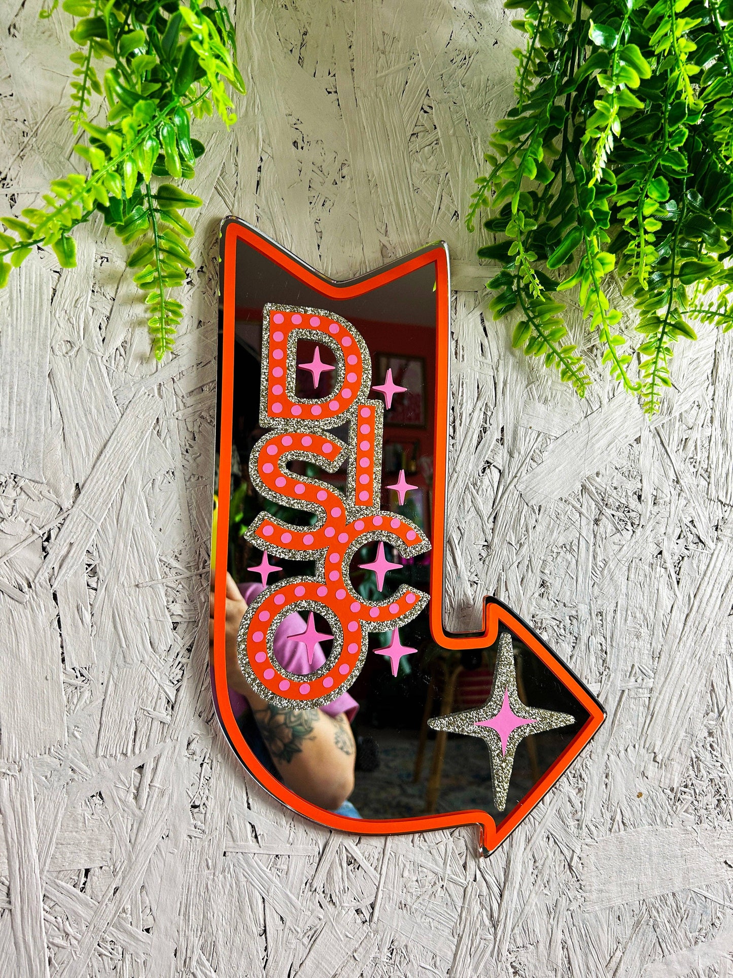 Printed Weird - DISCO Motel Sign Mirror