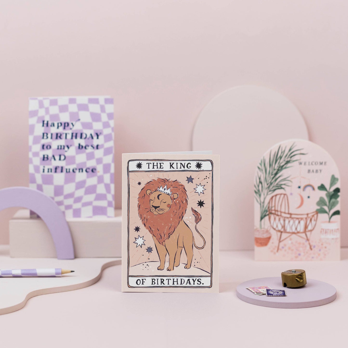 Sister Paper Co. - King of Birthdays Card | Dad Birthday Card | Male Birthday TAC17