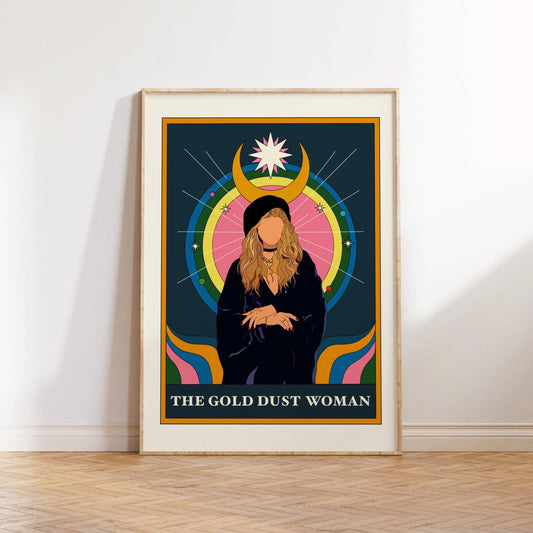 Twisted Rebel Designs - Stevie Nicks Tarot Card Art Print: A5