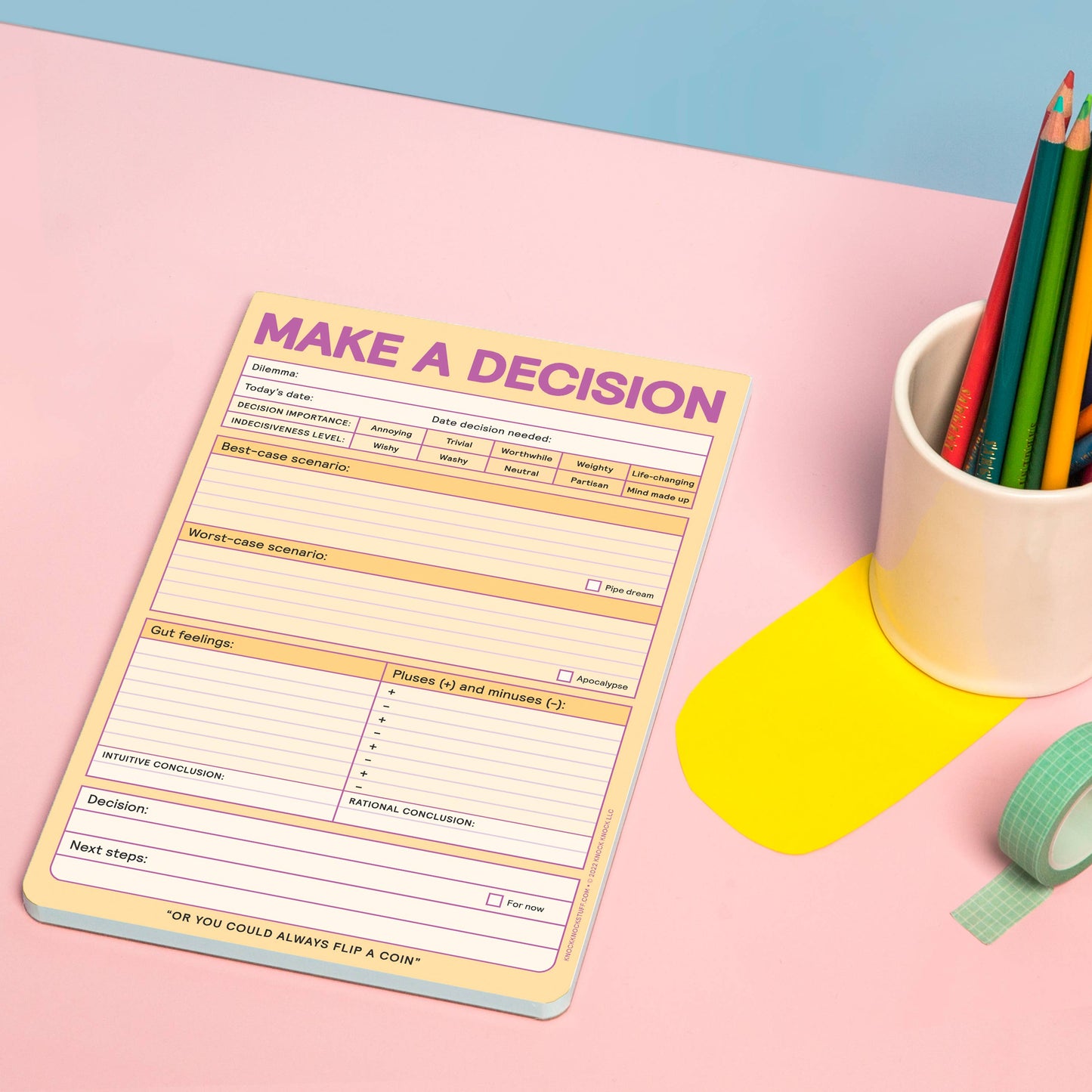 Abrams & Chronicle Books - Knock Knock Make a Decision Pad (Pastel Version)